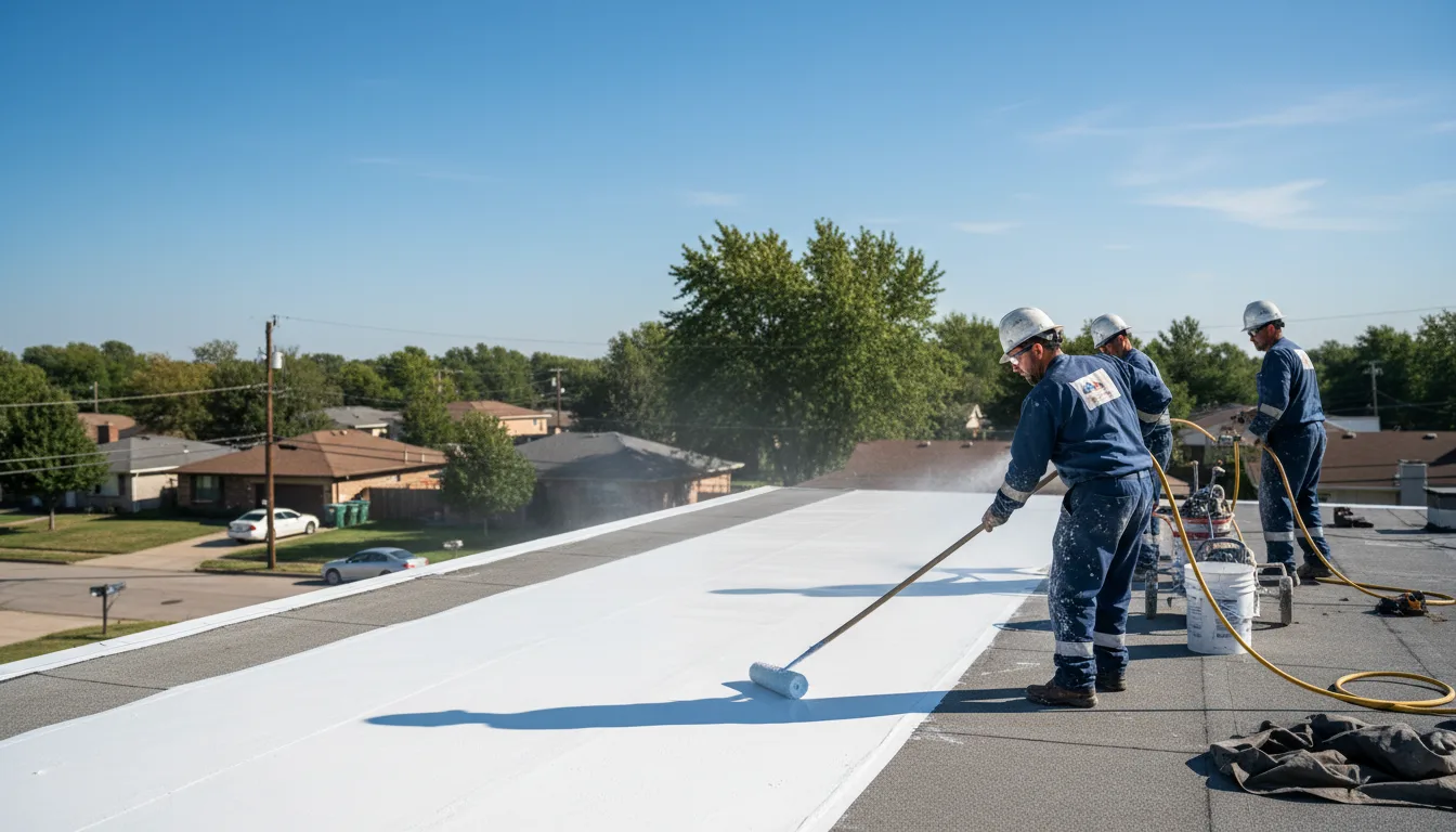 Commercial roof coating in Auburntown, TN near me